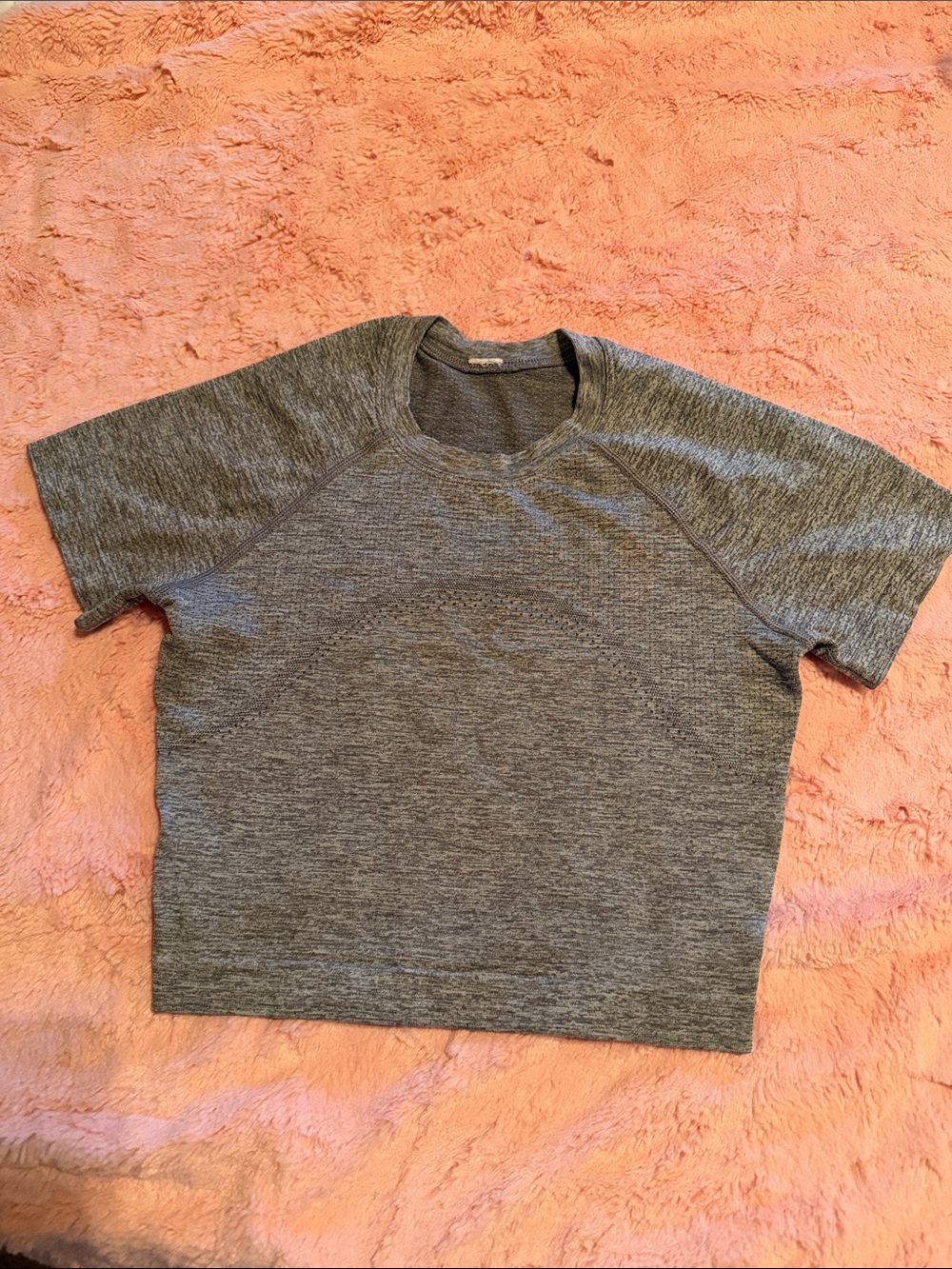 Lululemon Kids Gray Heather Short-Sleeve Top